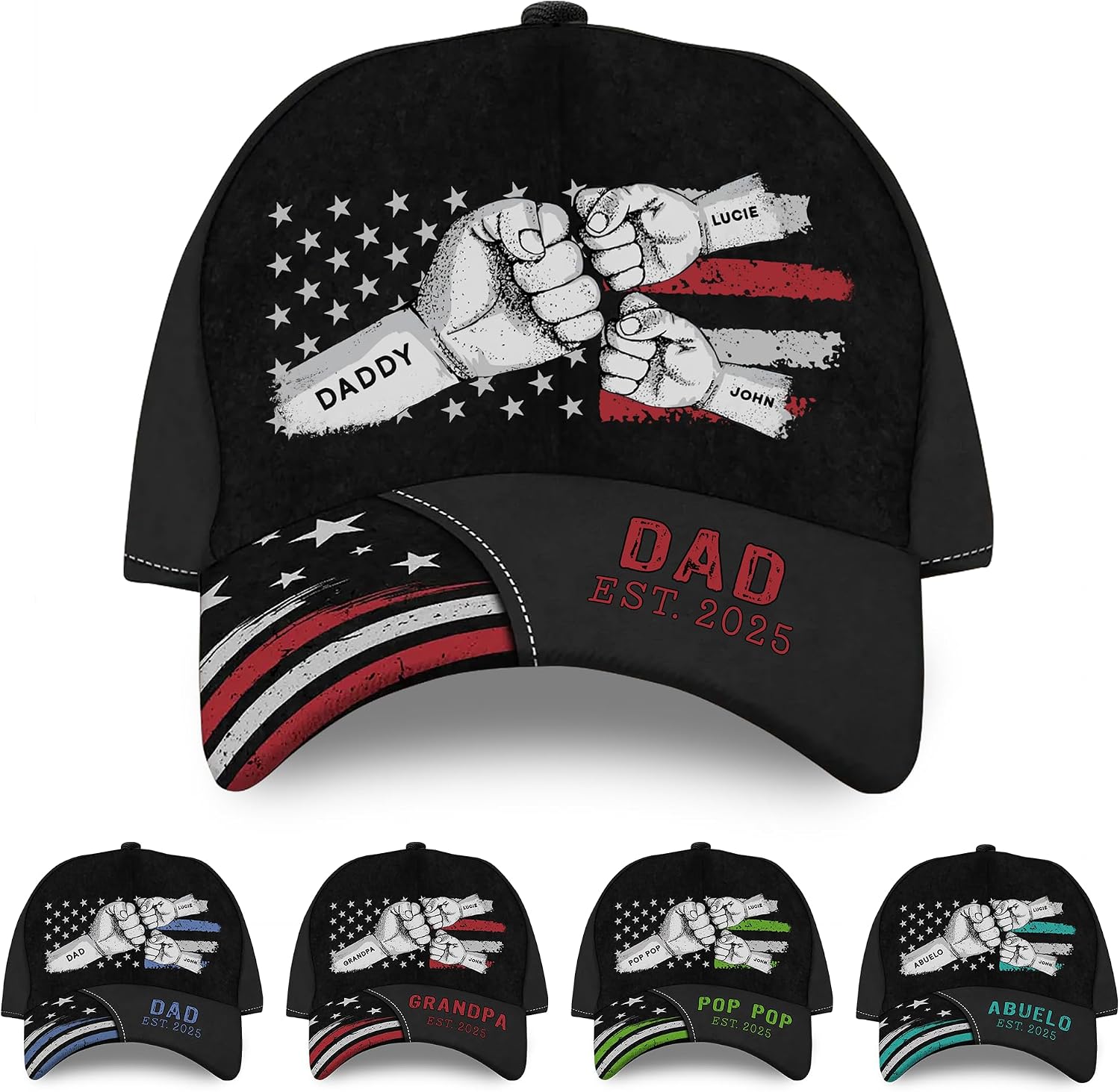 250th Anniversary USA Hat - Custom American 250 Years Anniversary Printed 3D Hat, 1776-2026 Patriotic Cap Gifts