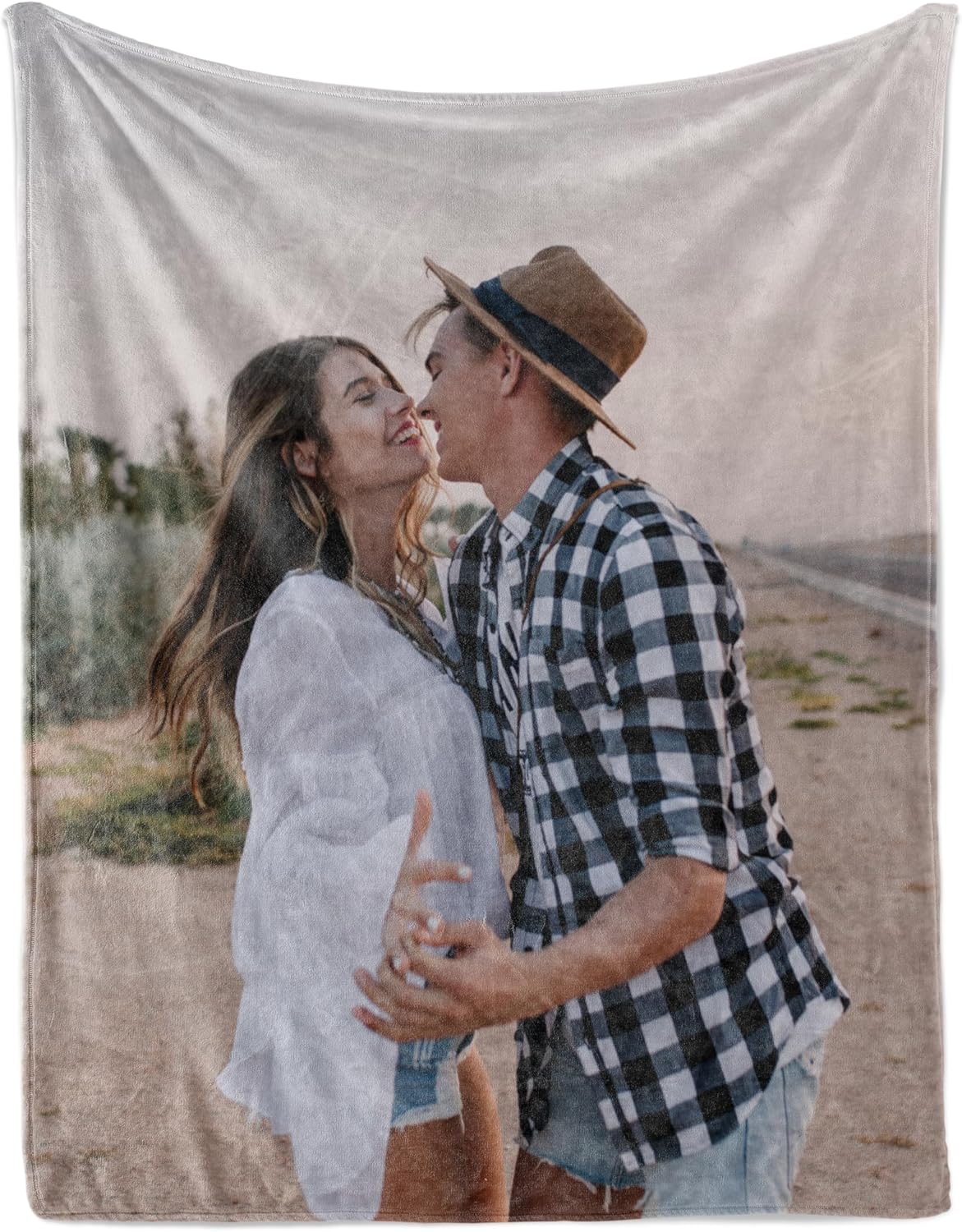 Custom Blanket with Picture Personalized Blanket, Customized Blanket Valentines Day Gifts for Couple Girlfriend Boyfriend Her Him Wife Husband Personalized Gifts, Printed in USA Ships Next Day