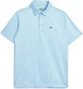 Boys' Printed Sankaty Performance Polo, Micro Whale Allover, L