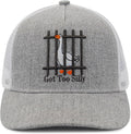 Unisex Trucker Adjustable Mesh Baseball Cap Dad Hat for Men Women Breathable Mesh Side with Stainless Steel Cap Buckle
