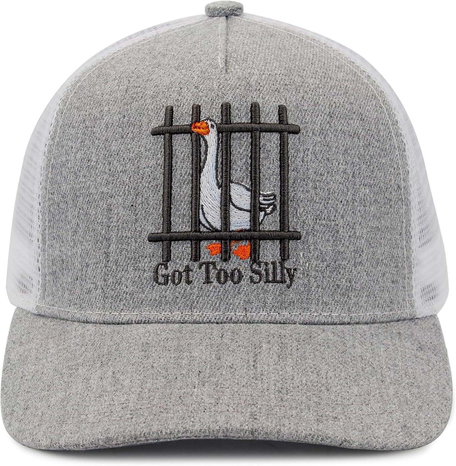 Unisex Trucker Adjustable Mesh Baseball Cap Dad Hat for Men Women Breathable Mesh Side with Stainless Steel Cap Buckle