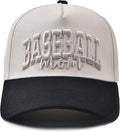 Baseball Mom Hat- 3D Embroidered Mama Adjustable Cotton Baseball Caps for Women