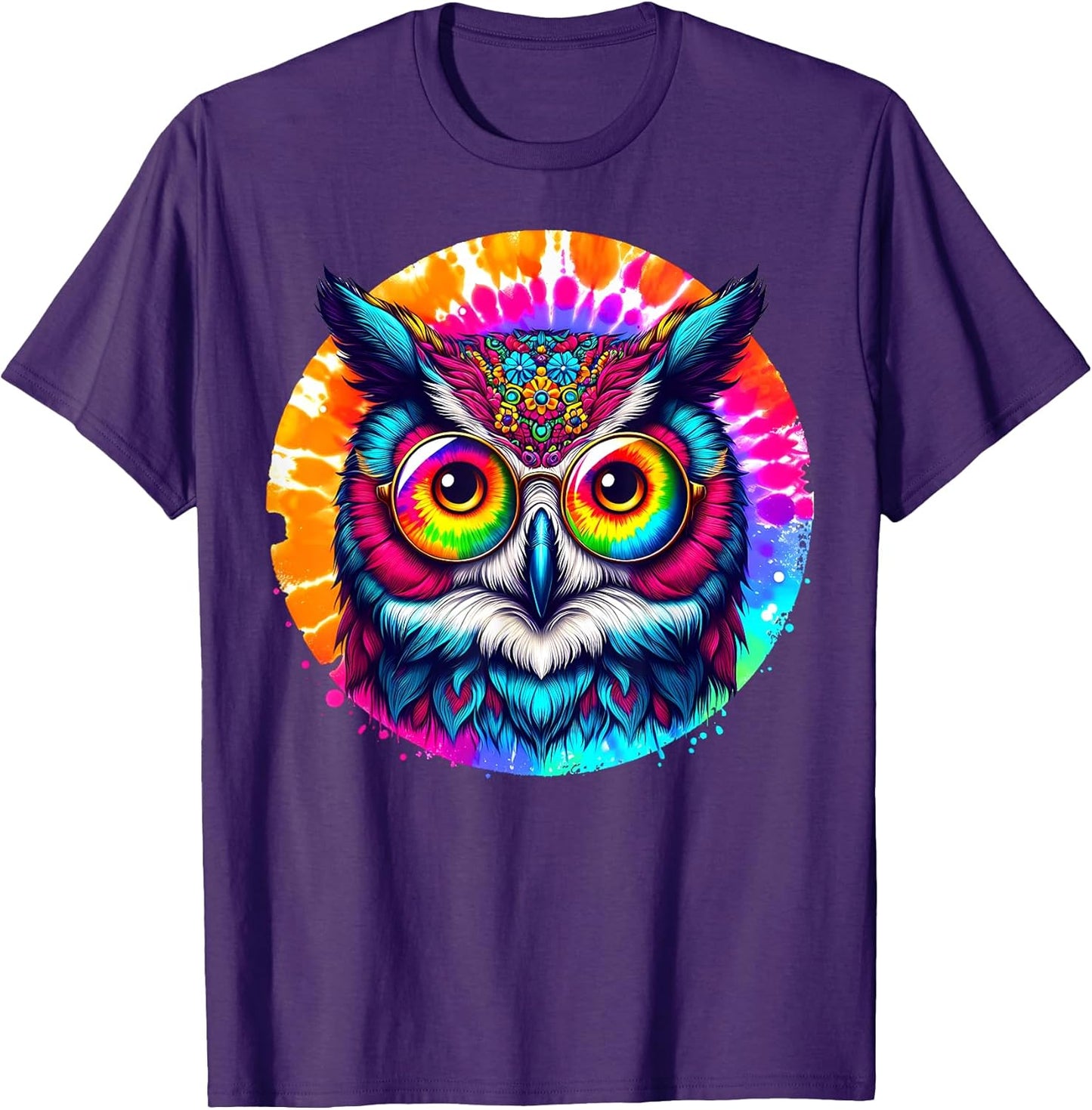 Owl Tie Dye Sunglasses Art Store