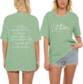 Let Them Shirt for Women Mental Health T-Shirt Inspirational Tees Motivational Tops