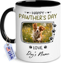 Personalized Dog Gifts - Father's Day Mug For Dog Dad - Unique Custom Coffee Cup With Photo, Name - Pawther's Day Birthday Gifts For Pet Lover, Fur Owner, Men