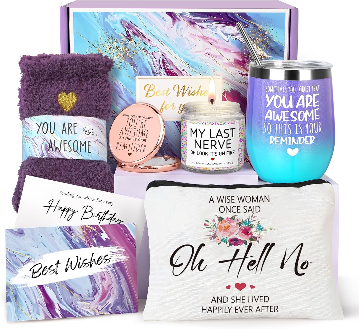 Birthday Gifts for Women, Best Friend Birthday Gifts, Gifts for Women, Happy Birthday Gifts Basket for Women, Friendship Gifts, Gifts for Friends Female Coworker Sister Mom Her Coffee Mug, Birthday