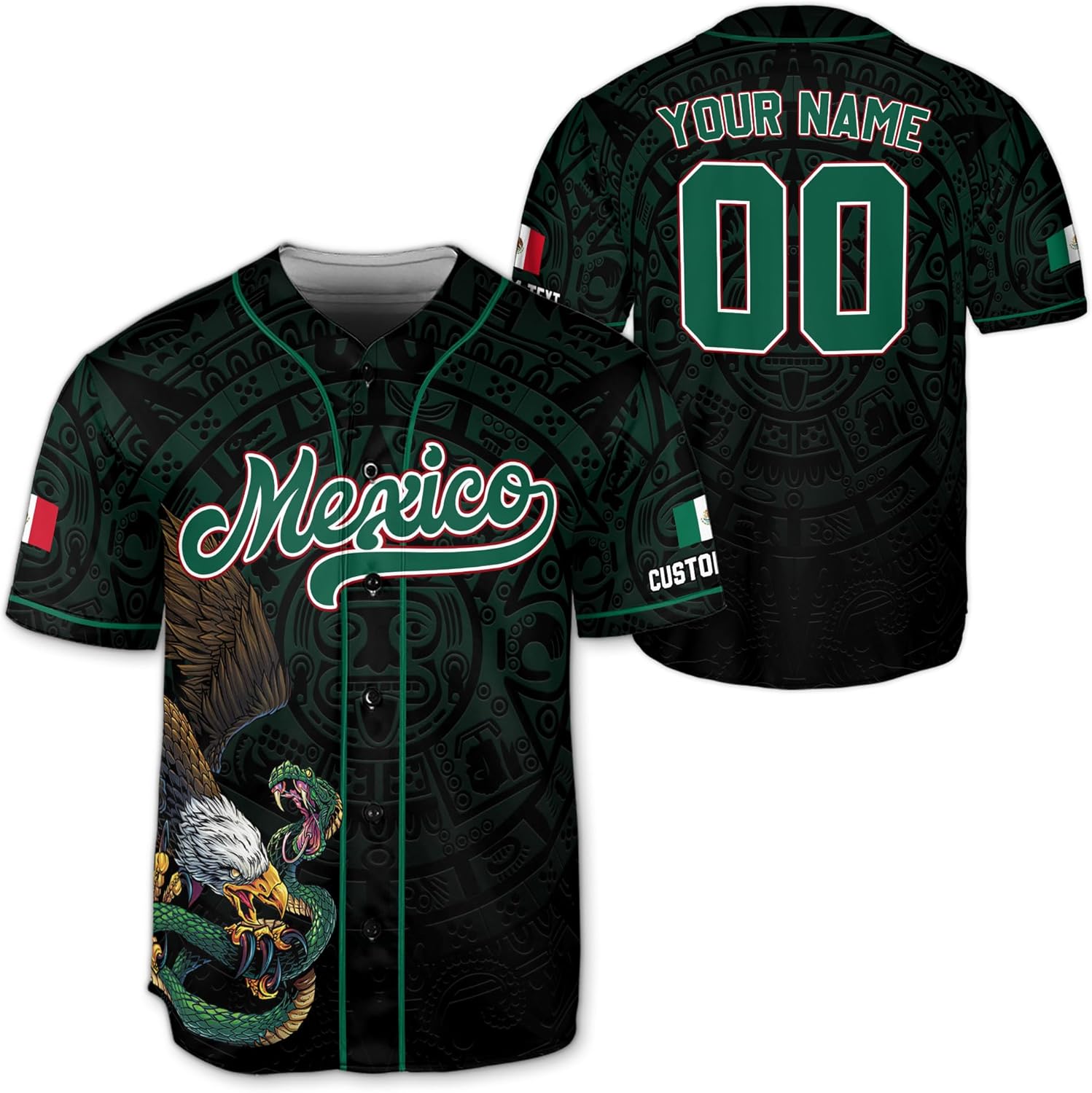 Mexico Baseball Jersey, Mexico Jersey, Custom Baseball Jersey, Baseball Jersey Men, Custom Jersey De Mexico