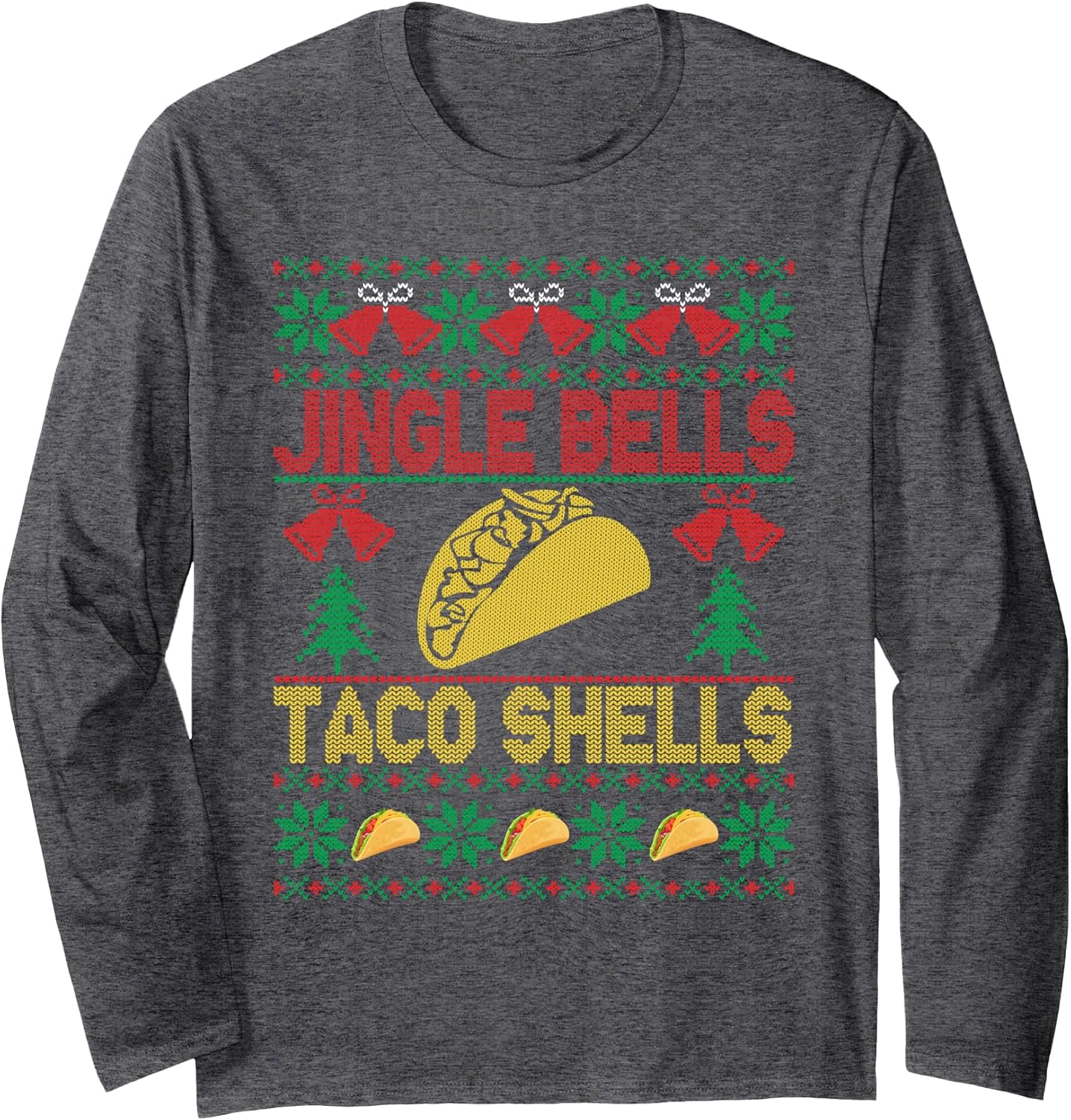 Ugly Christmas Sweater Jingle Bells Taco Shells