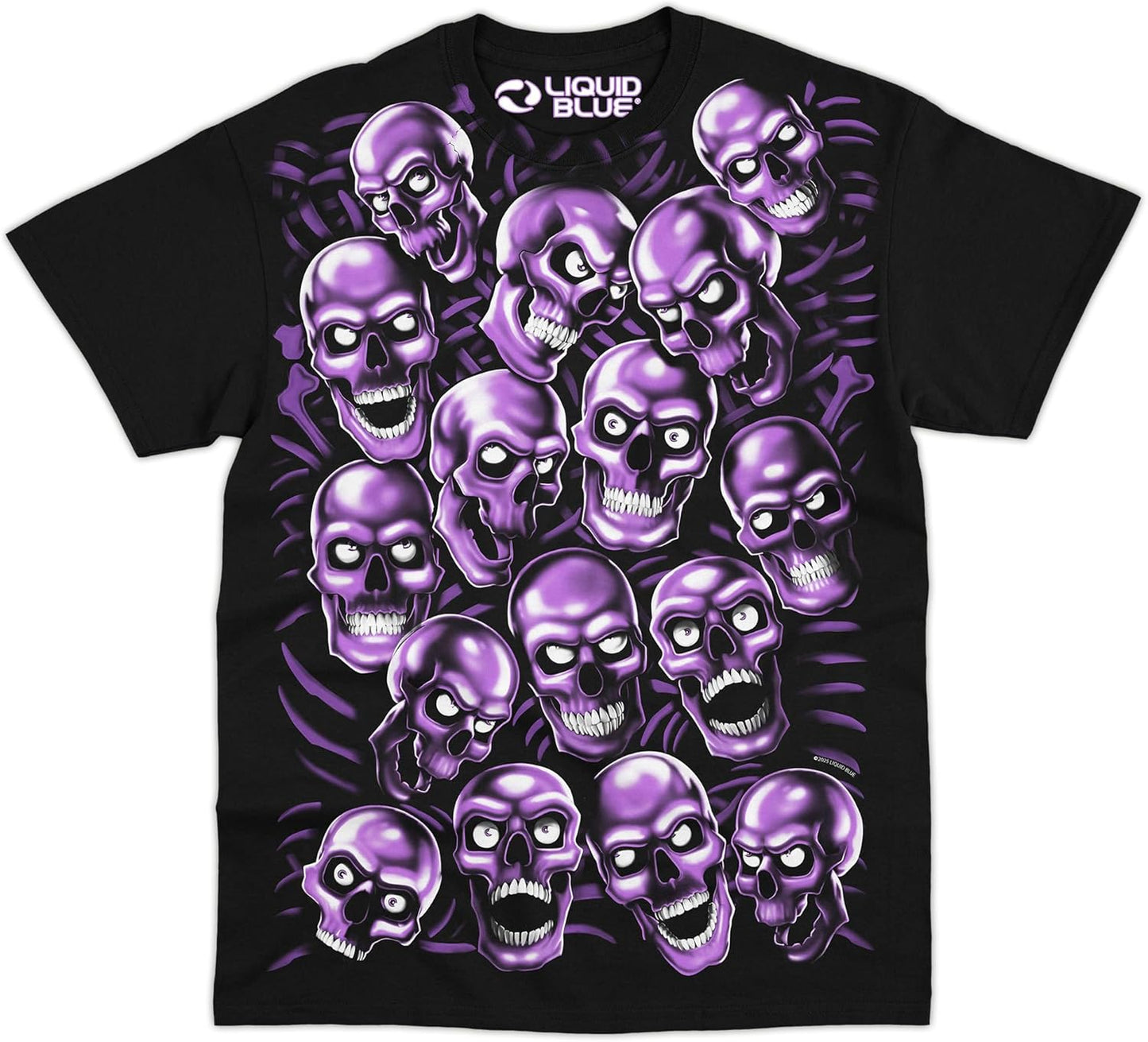 Skull Pile Graphic T-Shirt for Men – Iconic Skull Art Cotton Tee, Short Sleeve Streetwear