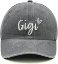 Gigi Hats for Women, Gigi Gifts for Grandma, Adjustable Embroidered Grandmother Baseball Cap