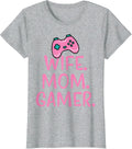 Wife Mom Gamer Funny Gaming Mothers Day Mama Mommy Women T-Shirt