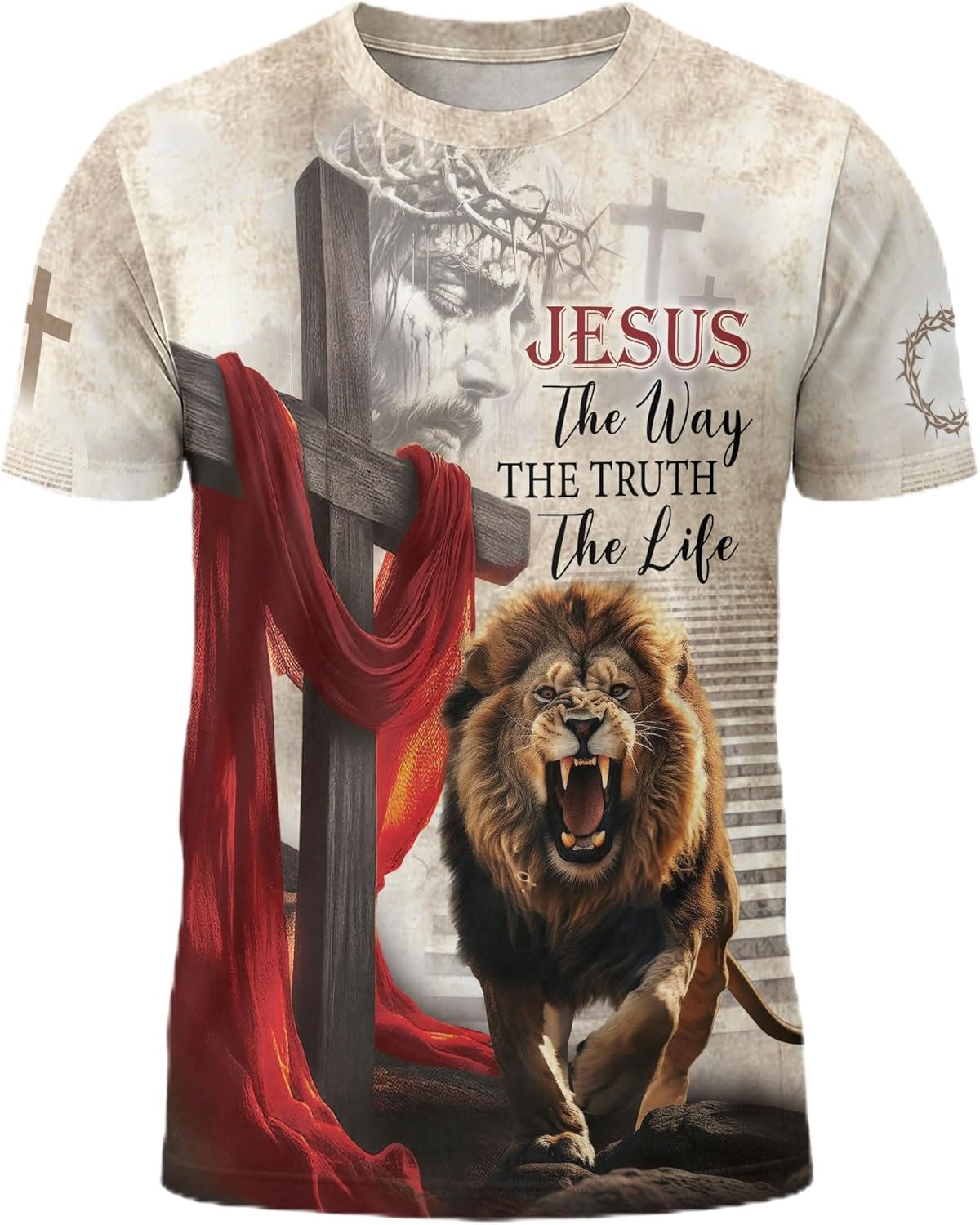 Faith Over Fear Shirt, Christian Shirts for Men, Jesus Tshirt, Cross Shirt, Faith Shirts for Men