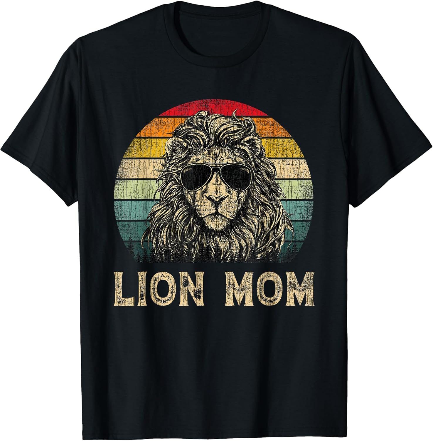Lion Mom Vintage Retro Mothers Day Funny Gift