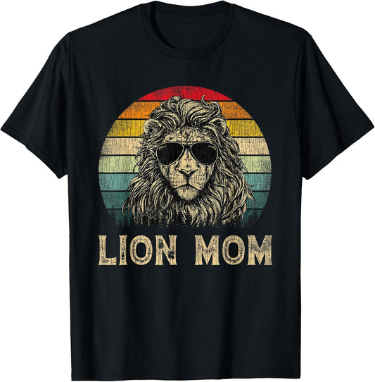 Lion Mom Vintage Retro Mothers Day Funny Gift