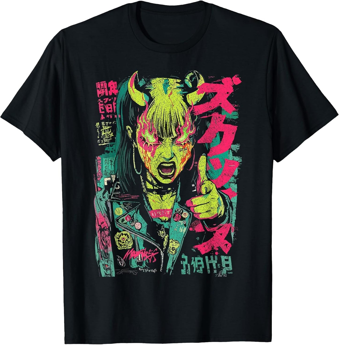 Anime Merch Cyberpunk Aesthetic Harajuku Outfits