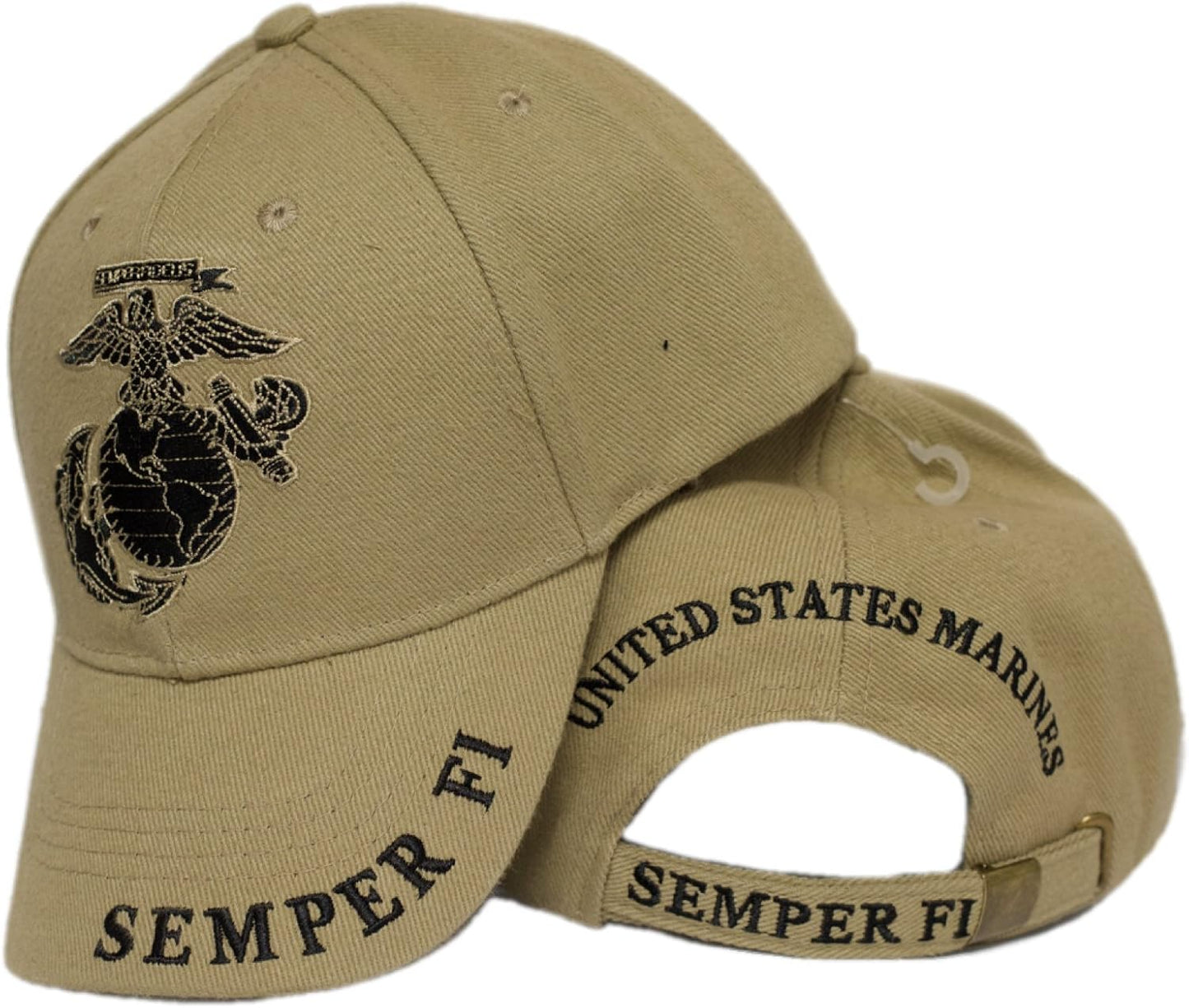 U.S Marine USMC Semper Fi Always a Marine Traditions Since 1775 Logo Eagle Embroidered Cap Hat
