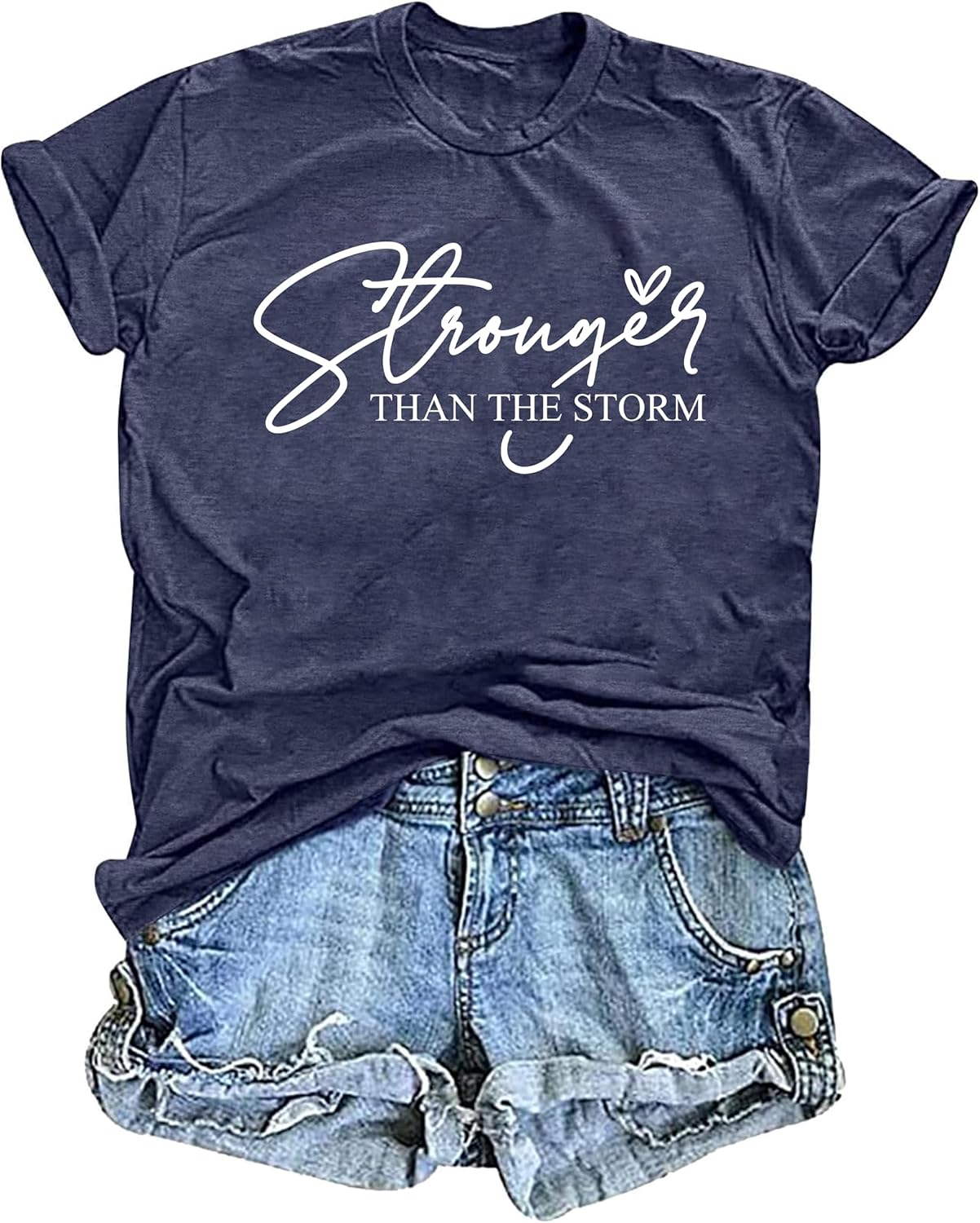 Christian Shirts for Women T-Shirt with Boho Floral Cross Print Short Sleeve Casual Graphic Tee for Women