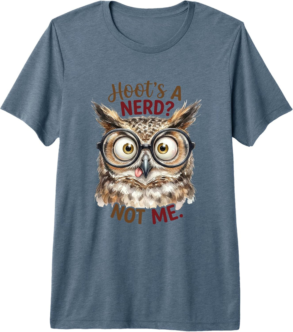 Hoot Owl Nerd Glasses Bird Lover Co