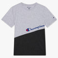 Boys T-Shirt with All Over Logo Print Crew Neck Short Sleeve Tee Shirts for Kids