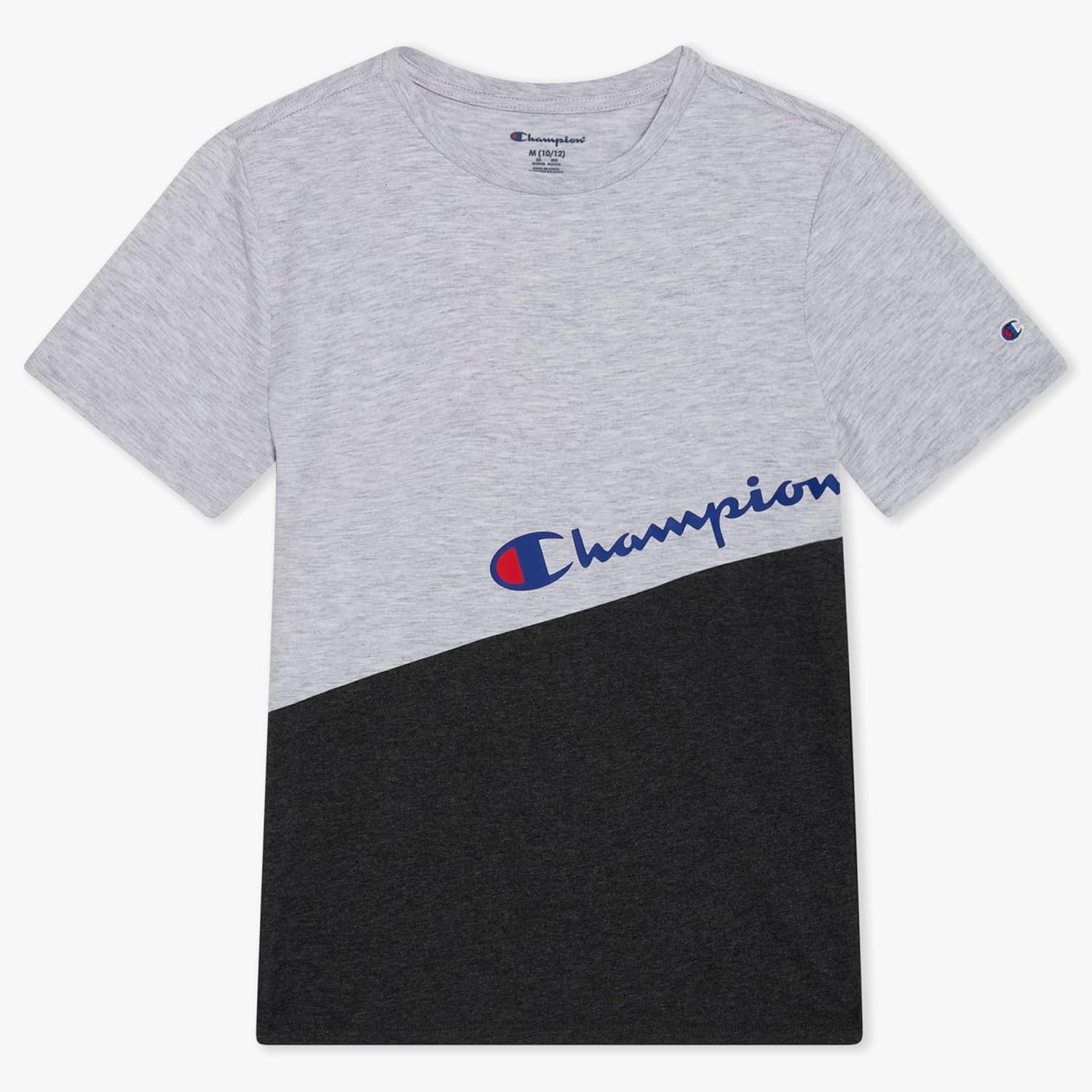 Boys T-Shirt with All Over Logo Print Crew Neck Short Sleeve Tee Shirts for Kids