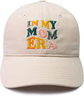 in My Mom Era Hat, Hat Mother's Day Birthday Gifts for Mom from Daughter Son, Embroidered Baseball Hats for Women Cream