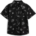 Hawaiian Button Down Dress Shirt Toddler to Big Kid Sizes (2T - 18-20)