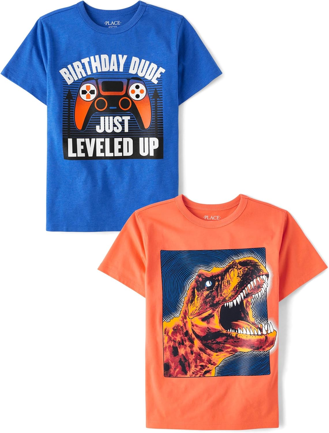 Boys' All Holidays,Birthdays Short Sleeve Graphic T-Shirts,2 Pack
