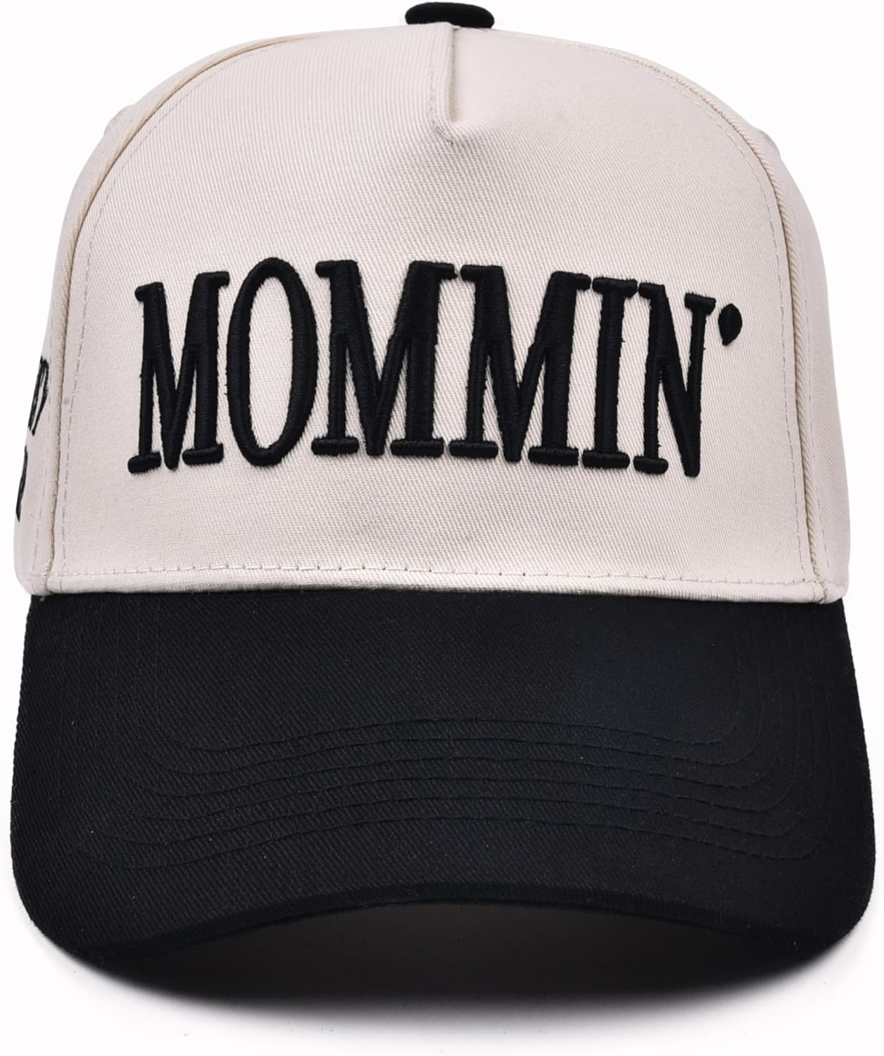 Mommin Trucker Hat, Adjustable Embroidered Vintage Two-Tone Mama Baseball Cap