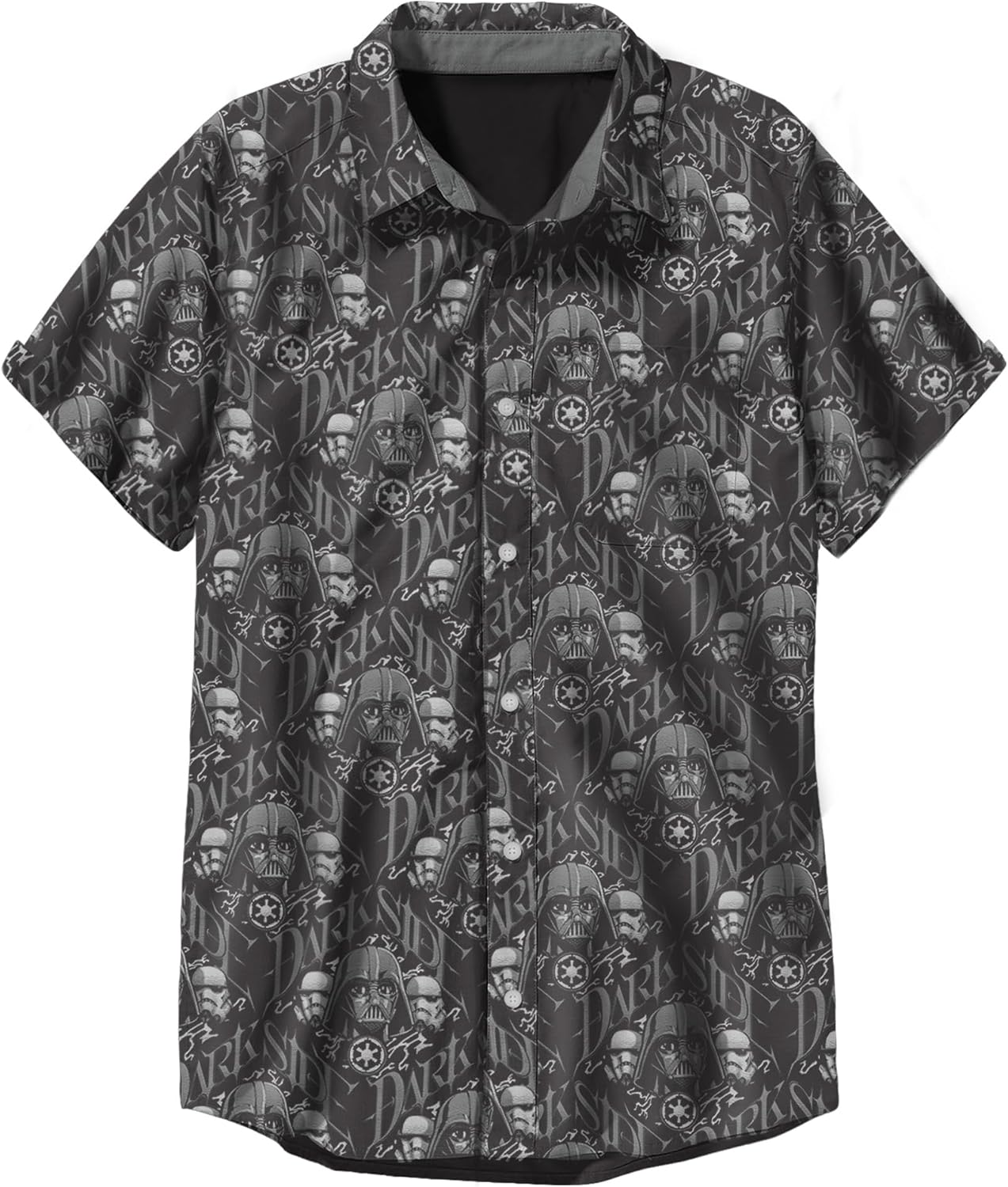 Men’s Dark Side Button-Up Shirt – Darth Vader Shirt