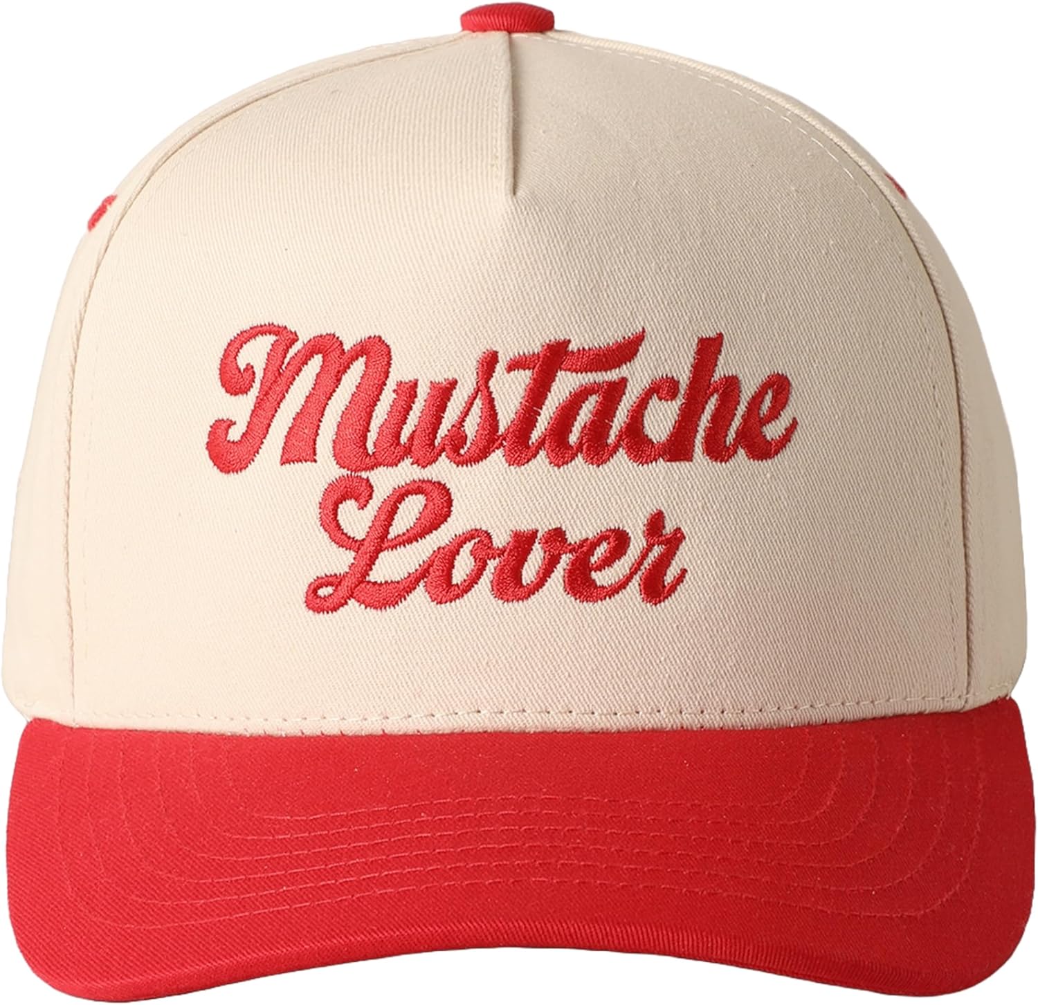 Two-Tone Vintage Canvas Trucker Hats for Men & Women, Adjustable Size Baseball Caps with Trendy Embroidered Design