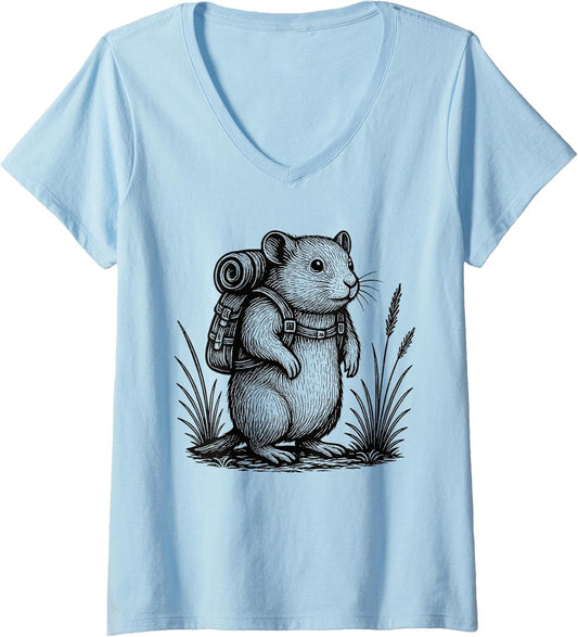Hamster Hiker Trekking Hike Merch.