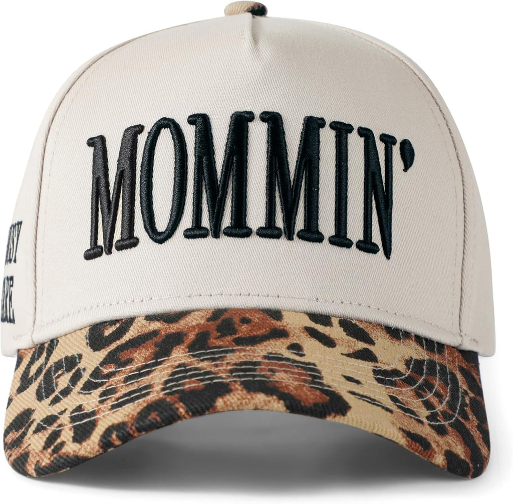 Mommin Hat Womens Trucker Hat for Wife Mothers Day Mom Gifts Vintage Two Tone Adjustable Embroidery Baseball Cap