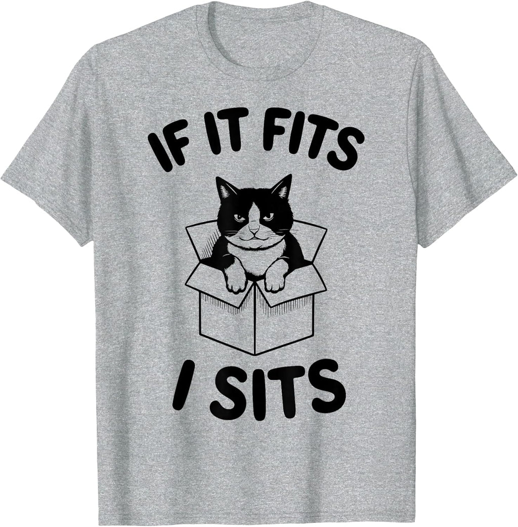 Silly Cat If It Fits I Sits Meme Mom Dad Mama