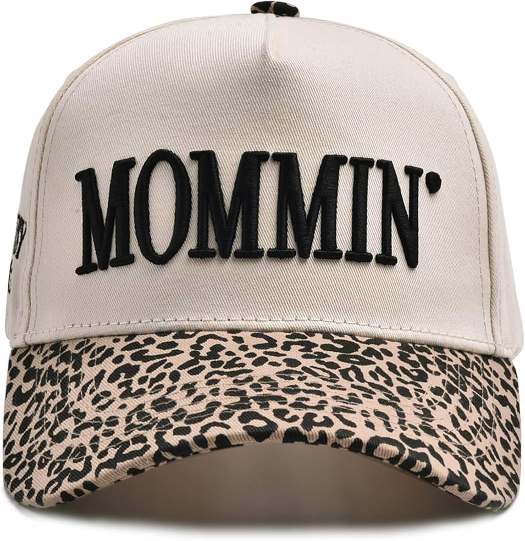 Mommin Trucker Hats Women, Embroidered Baseball Mom Essentials Womens Trucker Hat Gift for Mom Mothers Day