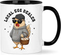 Mothers Day Gift For Chicken Lover - Local Egg Dealer Coffee Mug – Funny Chickens Cups For Friend, Farmer, Women, Man - Unique Chickens Gifts For Christmas, Birthday