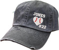 Baseball Heart Hat w/Custom Name and/or Number | Distressed Baseball Cap or Ponytail Hat | Personalized Embroidered Baseball and Softball Mom Hat