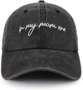 in My Mom Era Hats for Women, Adjustable Embroidered Mommin Mama Baseball Cap