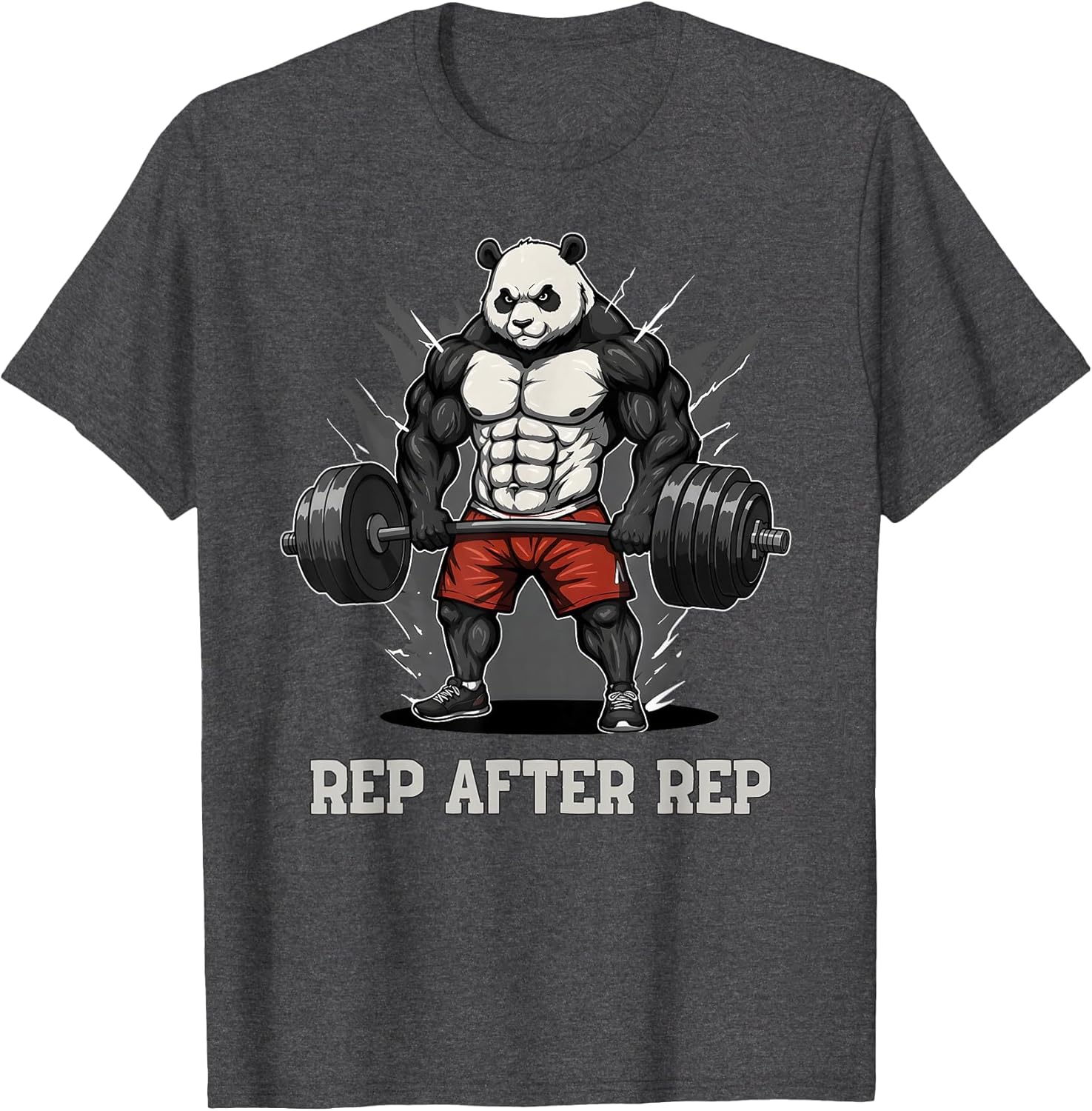 Funny Panda Gym Anime Graphic Workout Clothing