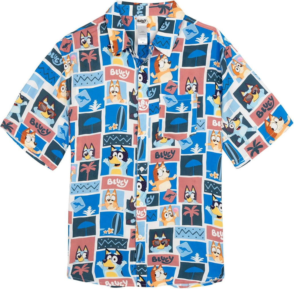 Hawaiian Button Down Dress Shirt Toddler to Adult Sizes (2T - 2XL)
