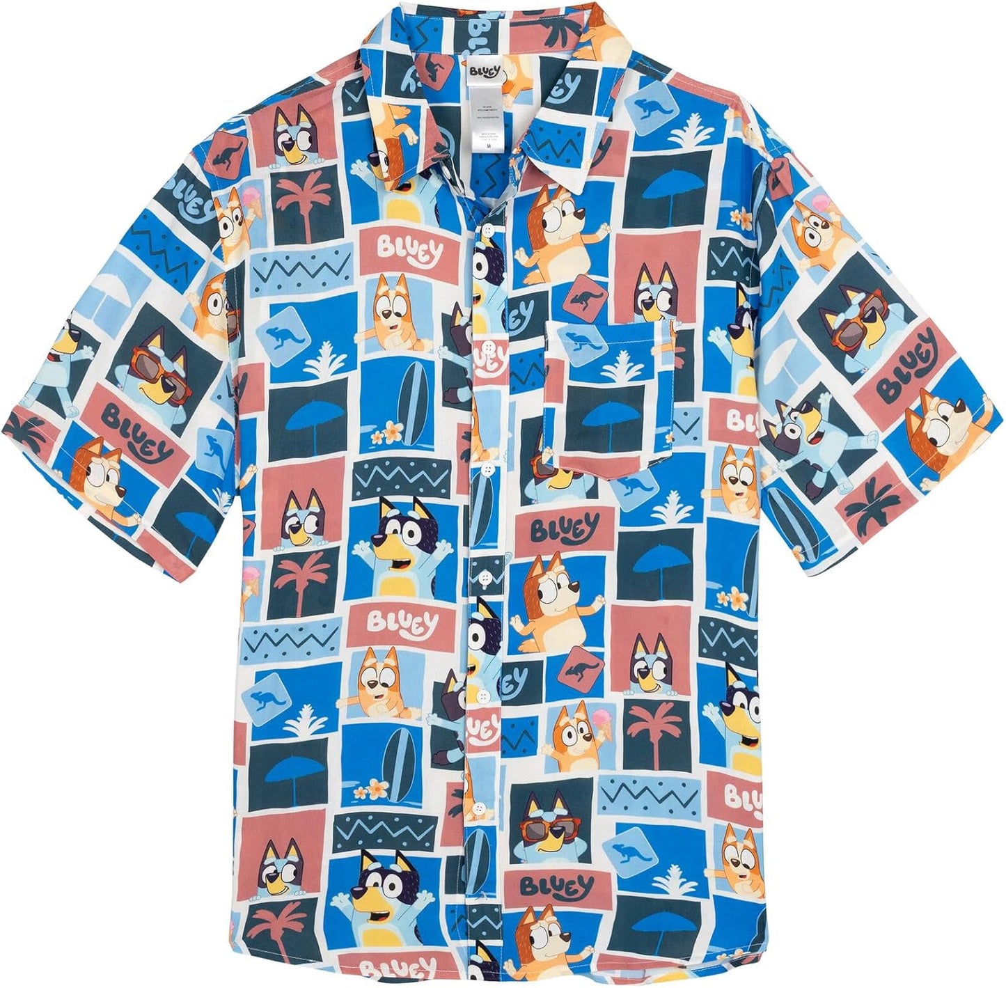 Hawaiian Button Down Dress Shirt Toddler to Adult Sizes (2T - 2XL)