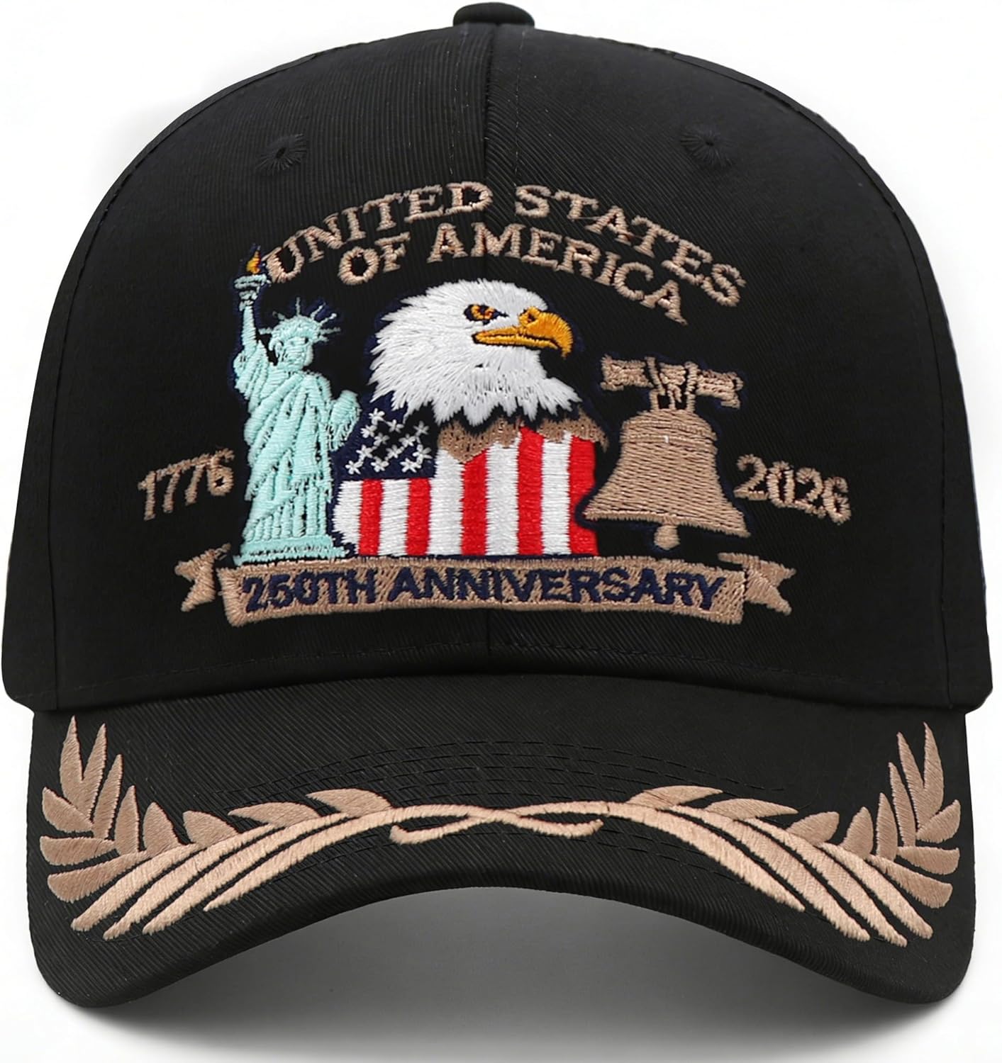 250 Anniversary USA Hat 250 Anniversary USA Merchandise Adjustable Embroidered Patriotic Hat Baseball Caps