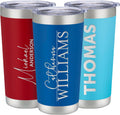 Personalized 20oz Tumbler with Engraved Name | Royal Blue Stainless Steel Travel Mug with Slider Lid | Vacuum Insulated Coffee Cup | Custom Gift for Women & Men, Birthday, Christmas