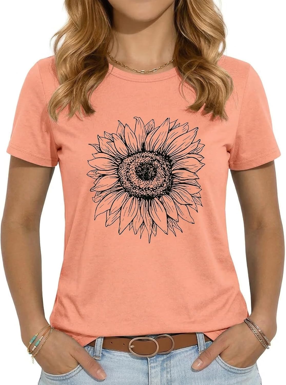T Shirts for Women Graphic Short Sleeve Tees Summer Crewneck Loose Tops 2026