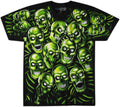 Unisex Adult Skull Pile Fantasy All Over Print Short Sleeve T-Shirt