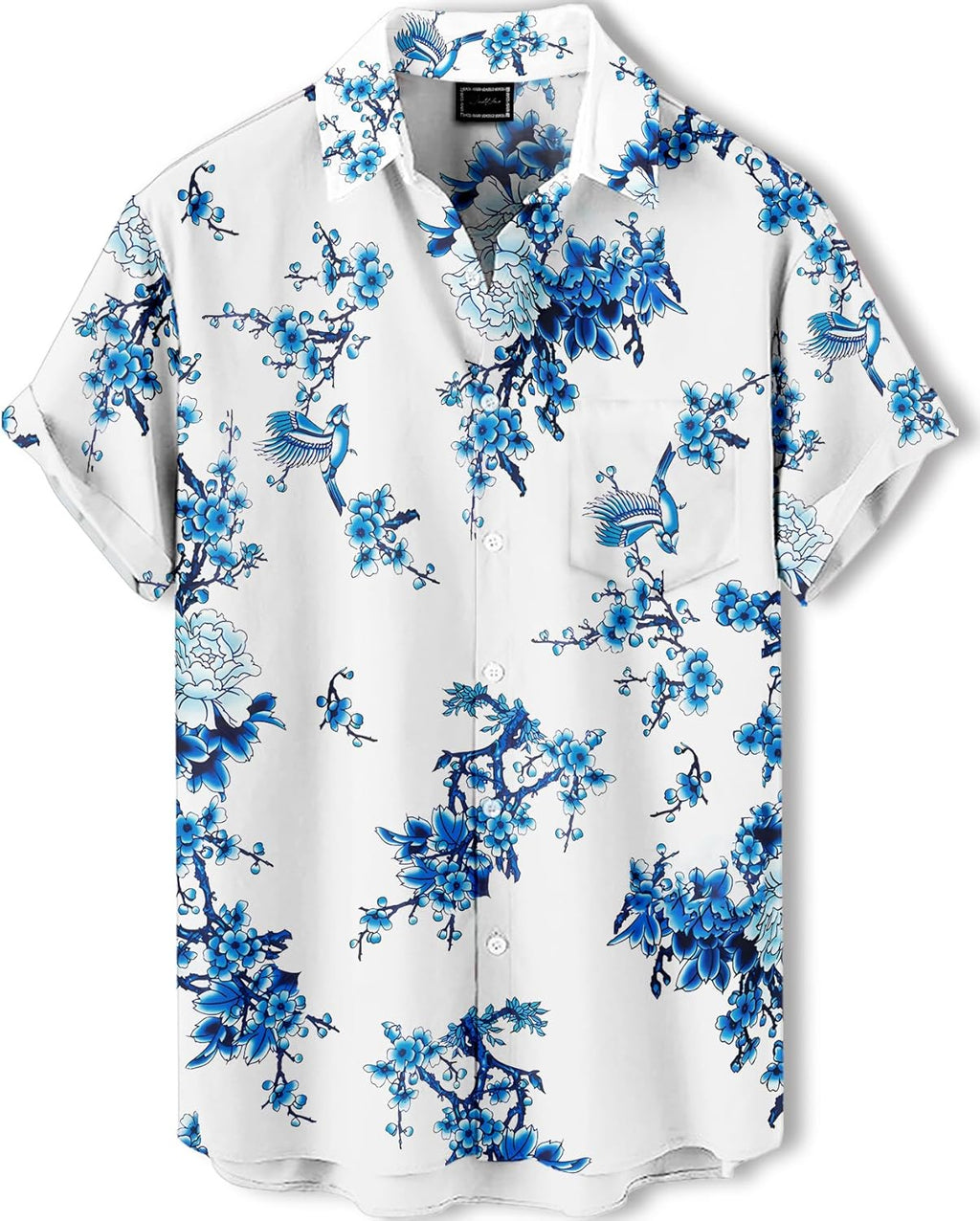 Men's Hawaiian Shirt, Tropical Botanical Fruit, or Animal Print, Short Sleeve Vacation Shirt, Casual Summer Beach