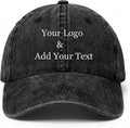 Personalized Embroidered Baseball Hat Custom Dad Hat Unisex Adjustable Cotton Twill Custom Your Own Text for Men Women Outdoor Daily Wear Black