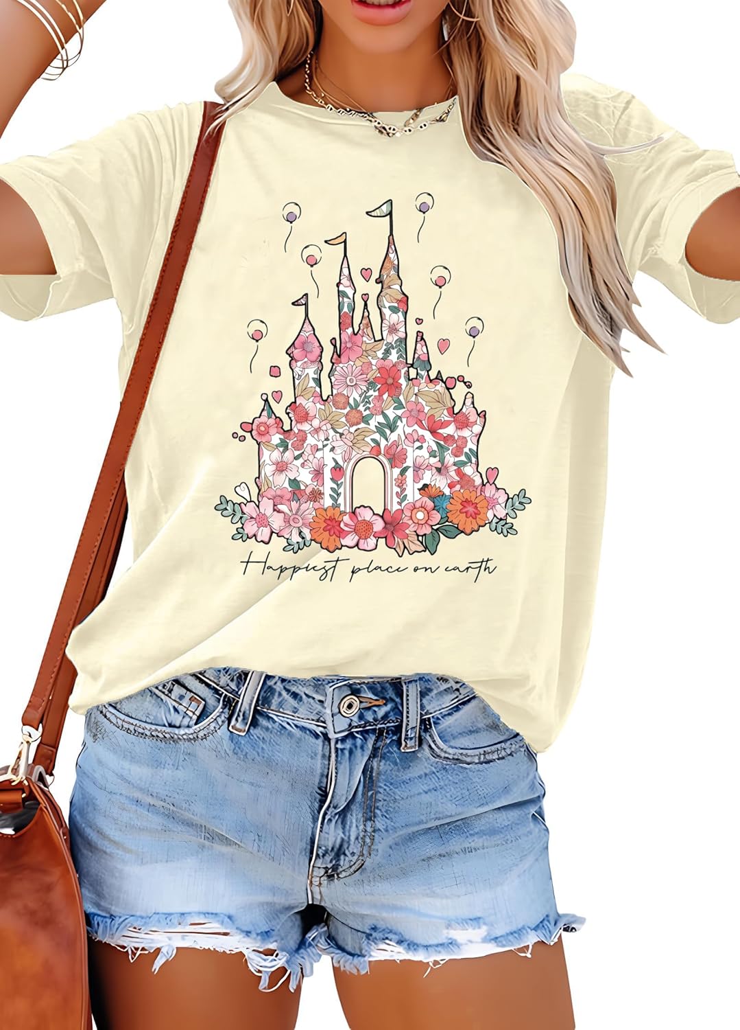 Women Magical Shirt for Women Funny Magic Kingdom Family Vacation Tshirt Casual Graphic Short Sleeve Tee Tops