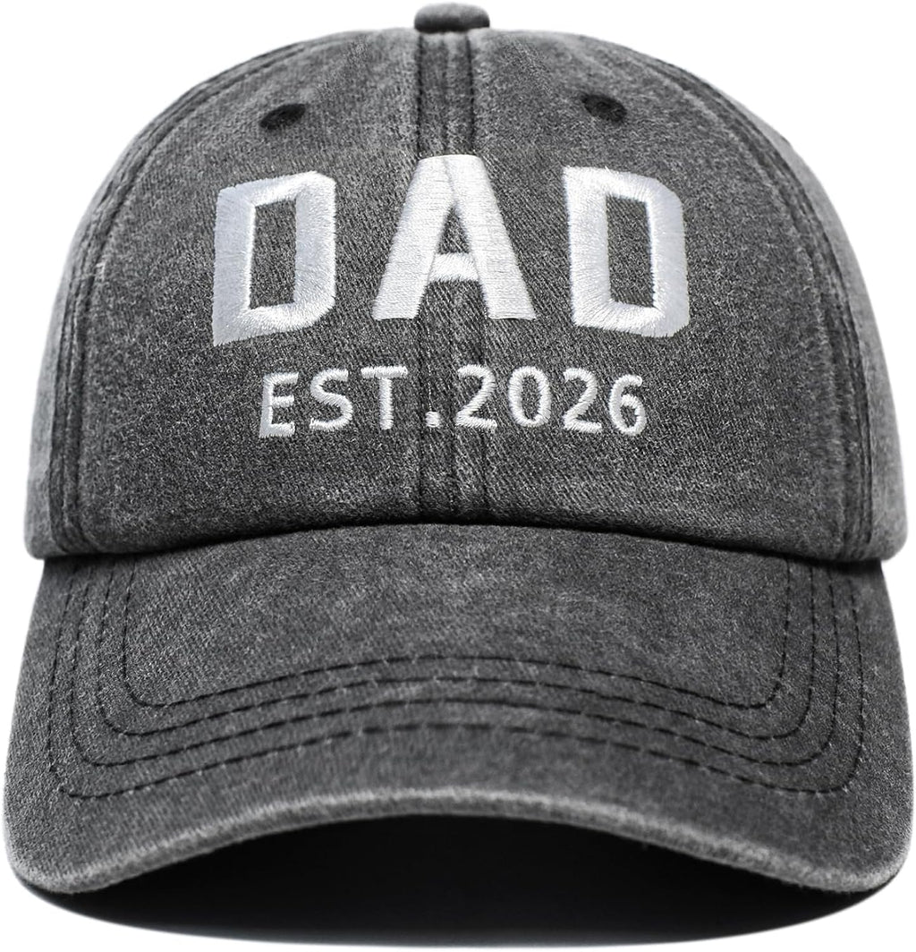 New Dad Gifts 2026, First Time Dad to be Hat, Adjustable Baseball Cap