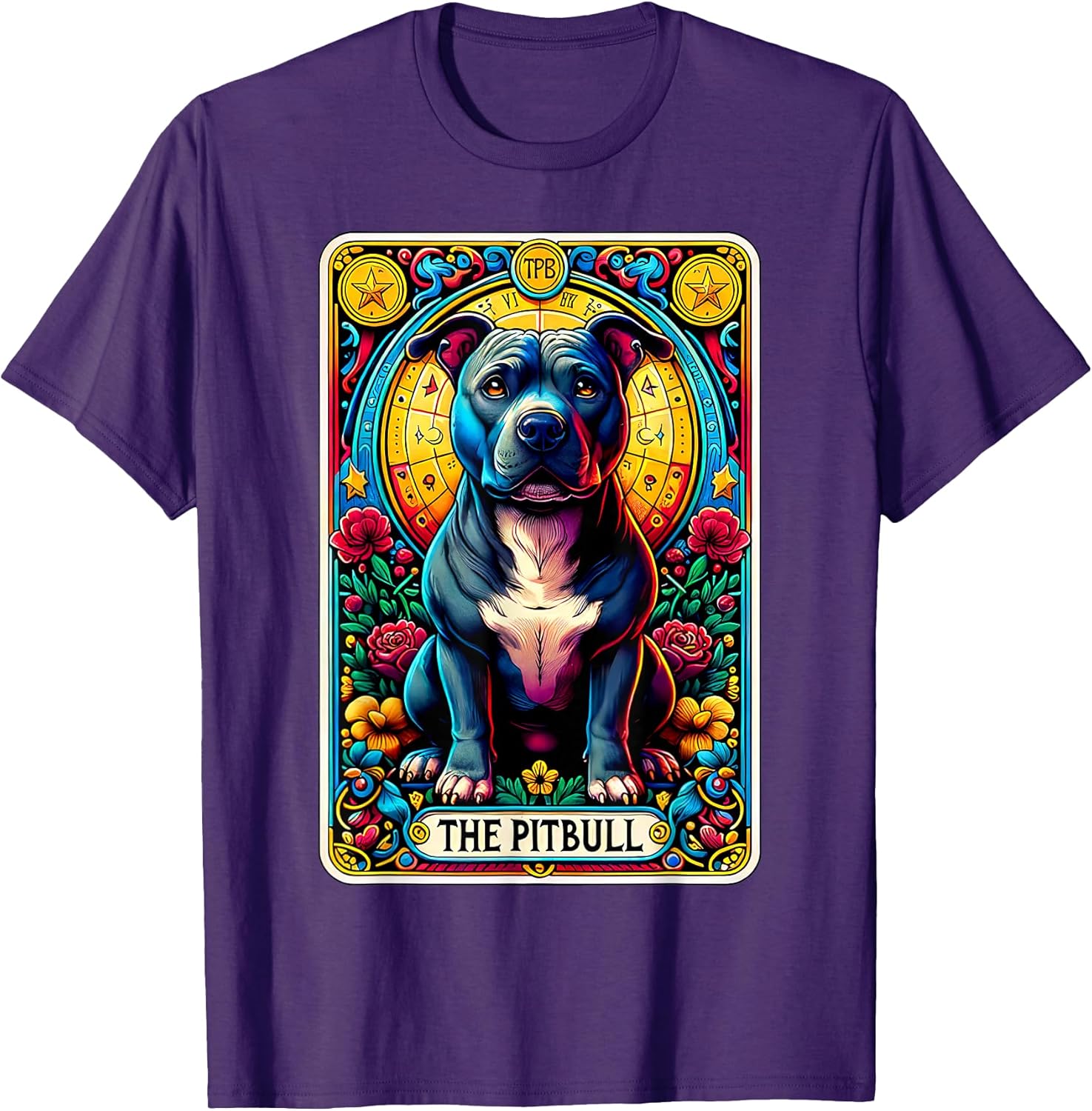 The Pitbull Tarot Card Dog Lover American Pit Bull Terrier T-Shirt