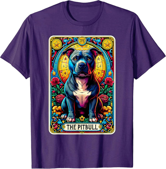 The Pitbull Tarot Card Dog Lover American Pit Bull Terrier T-Shirt
